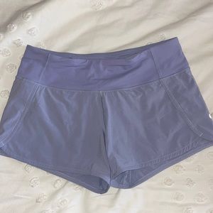 Lululemon Speed Up short 4” inseam- Lilac